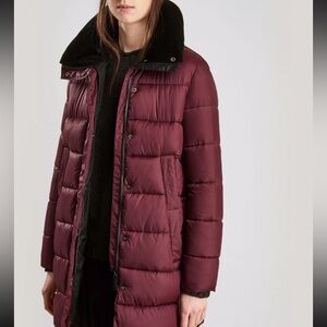 Barbour Darcy Quilt burgundy eggplant Puffer jacket coat